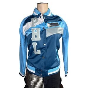 Women’s My Philippines Varsity Jacket – Blue Colorblock – Size Small